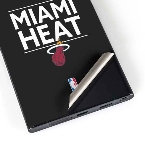 NBA Miami Heat Standard - Black Galaxy S25 Ultra Skin